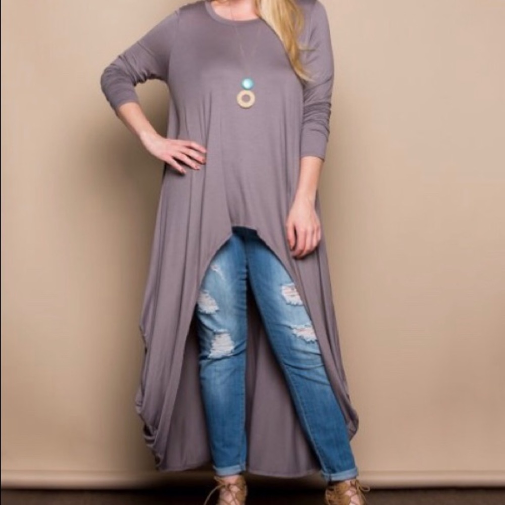 Hi Low Tunic-Plus Size